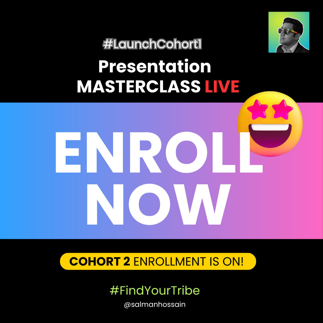 ENROLL COHORT 1: Presentation MASTERCLASS LIVE 💻